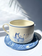 Marbled saucer dish